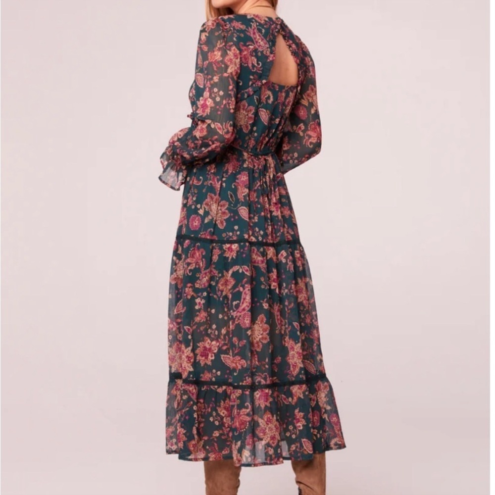 Band of the Free PINE PAISLEY EMPIRE WAIST MIDI DRESS - Picture 3 of 4